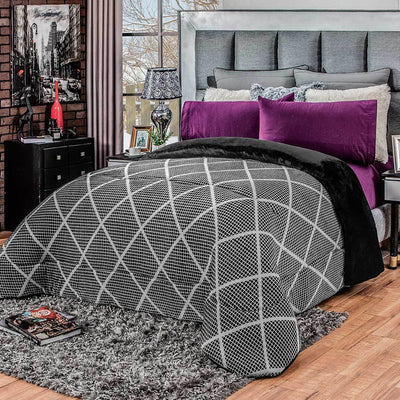 Cobertor Flannel Ajedrez